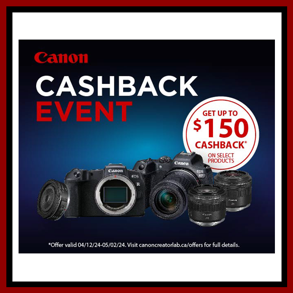 Canon Cashback (Apr 12 - May 2, 2024)
