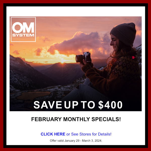 OM February Monthly Specials January 29 – March 3, 2024