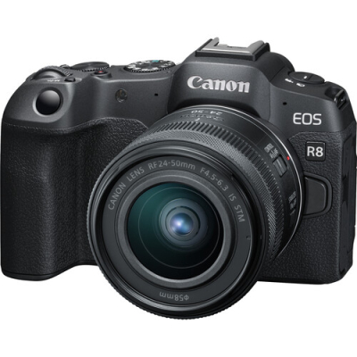 Canon EOS R8 Mirrorless w/RF 24-50mm f4.5-6.3 IS STM