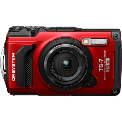 OM SYSTEM TOUGH TG-7 Digital Camera Red